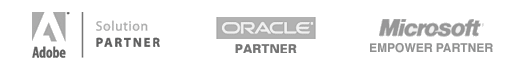 AnyChart partners: Adobe, Oracle, Microsoft